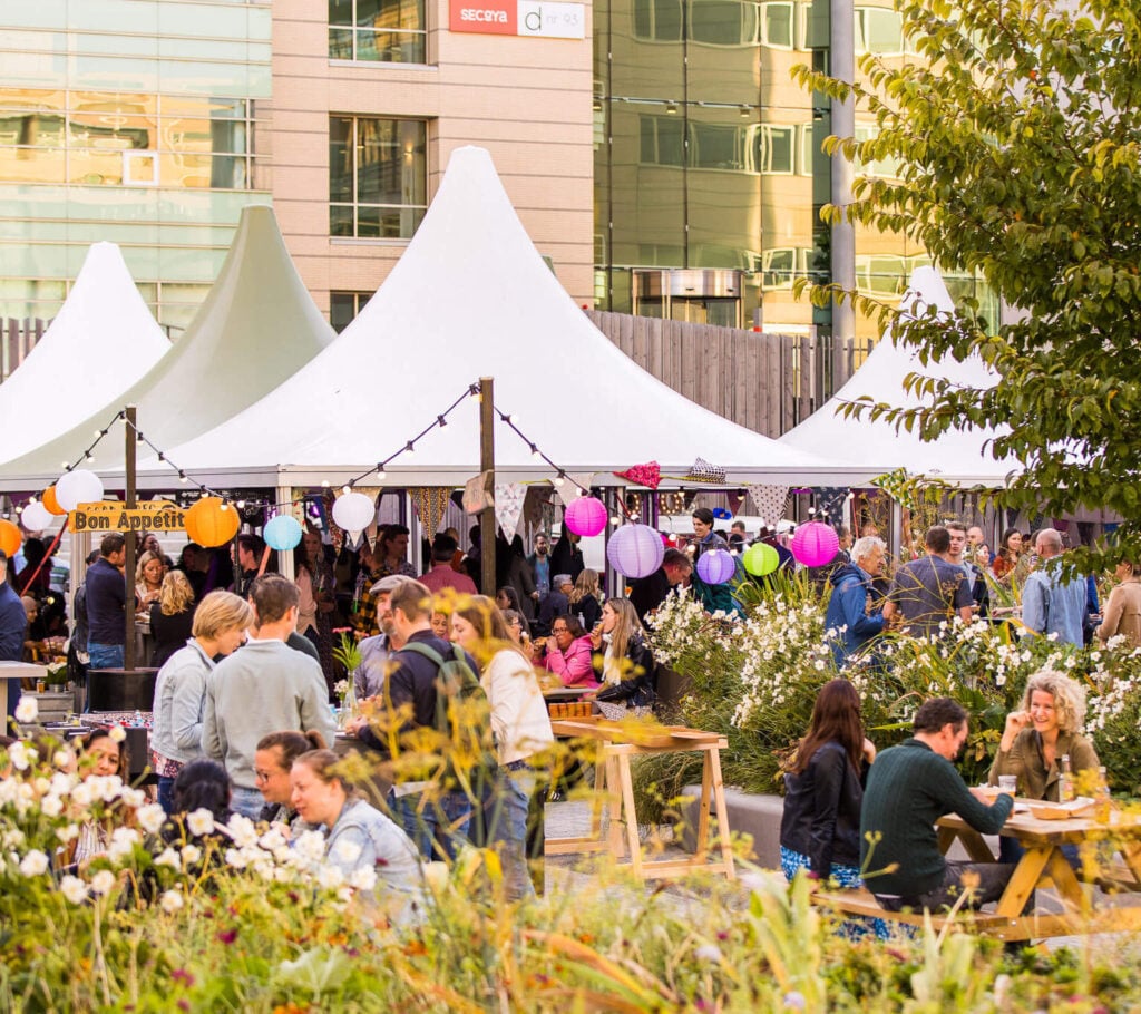 familiefestival opendag familiedag eigen terrein bedrijf locatie organiseren evenementenbureau advance events, 50 jarig jubileum bedrijf, 50, vijftig, bouwevenement