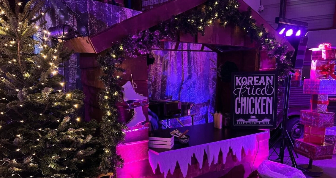 foodtruck voor kerstborrel winterfood wintersnack koreanchicken asian foodtrucks borrel borrelen advance events