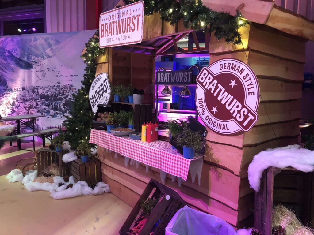winterfestival organiseren foodhuisje bratwurst foodtrucks bedrijf eigen locatie eindejaarsfeest kerstfeest bedrijven evenementenbureau advance events winterfeest festival