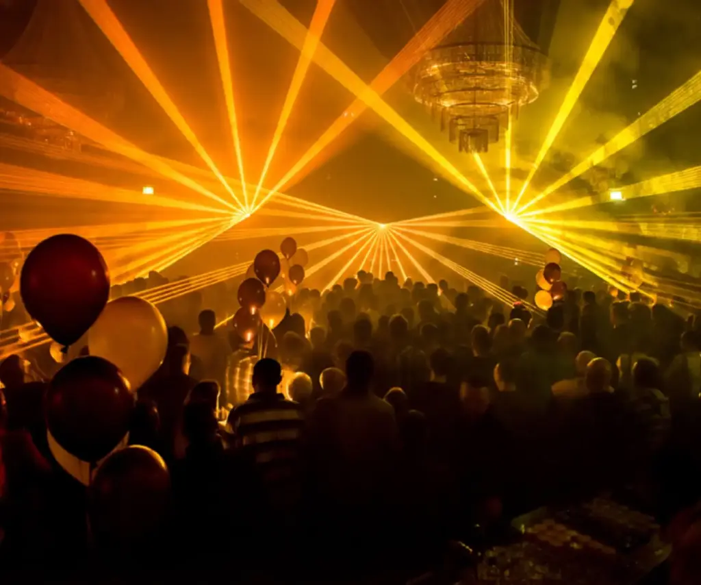 zeelandia personeelsfeest feestavond ballonnen verrassend lasershow openingsact advance events