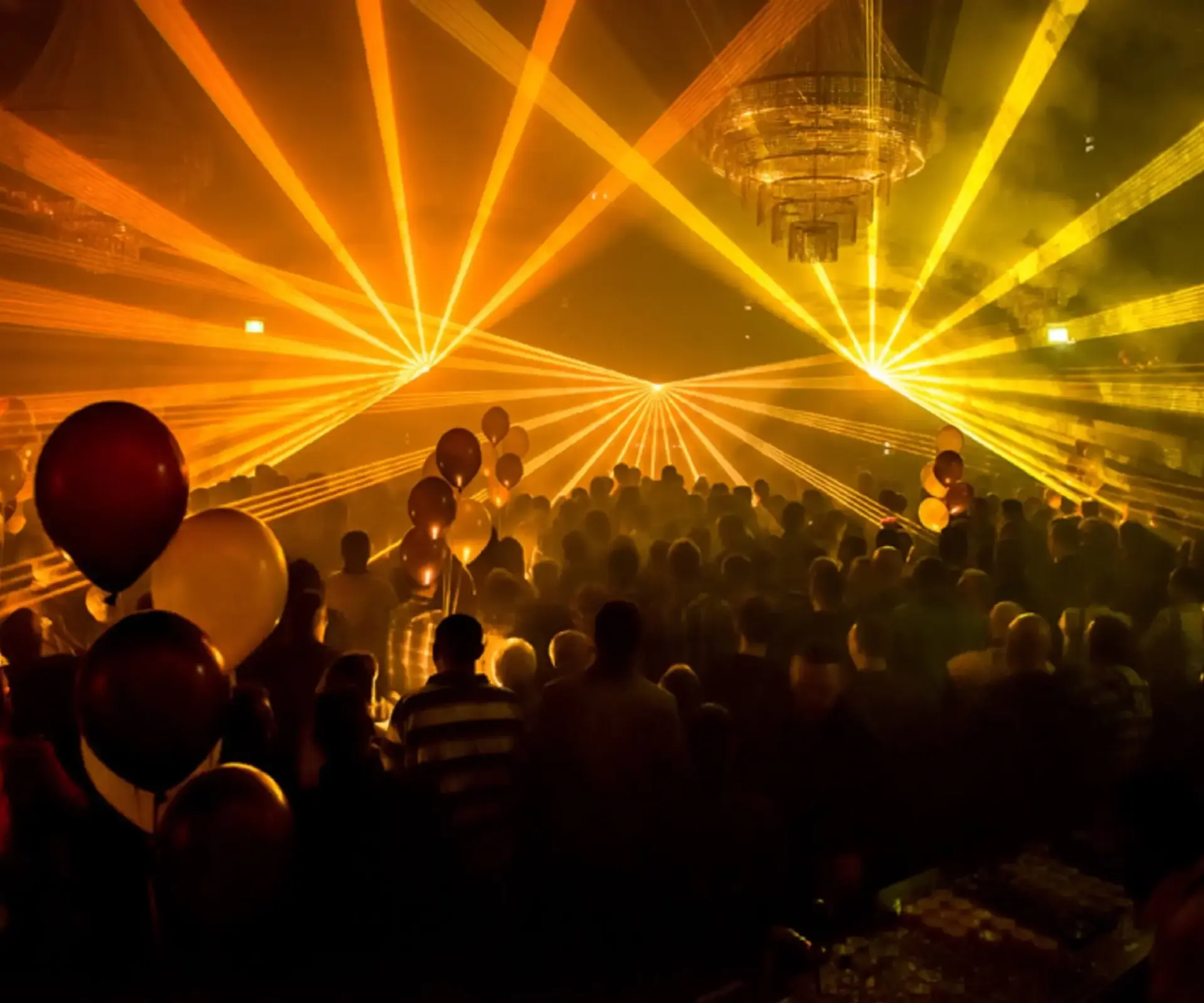 zeelandia personeelsfeest feestavond ballonnen verrassend lasershow openingsact advance events