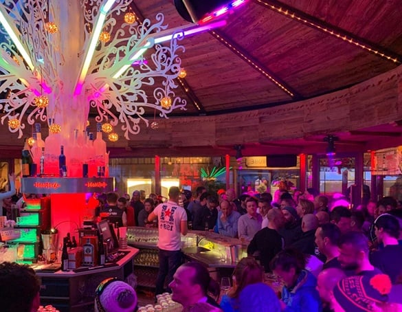 apresski party als winterfeest of eindejaars evenement georganiseerd door advance events