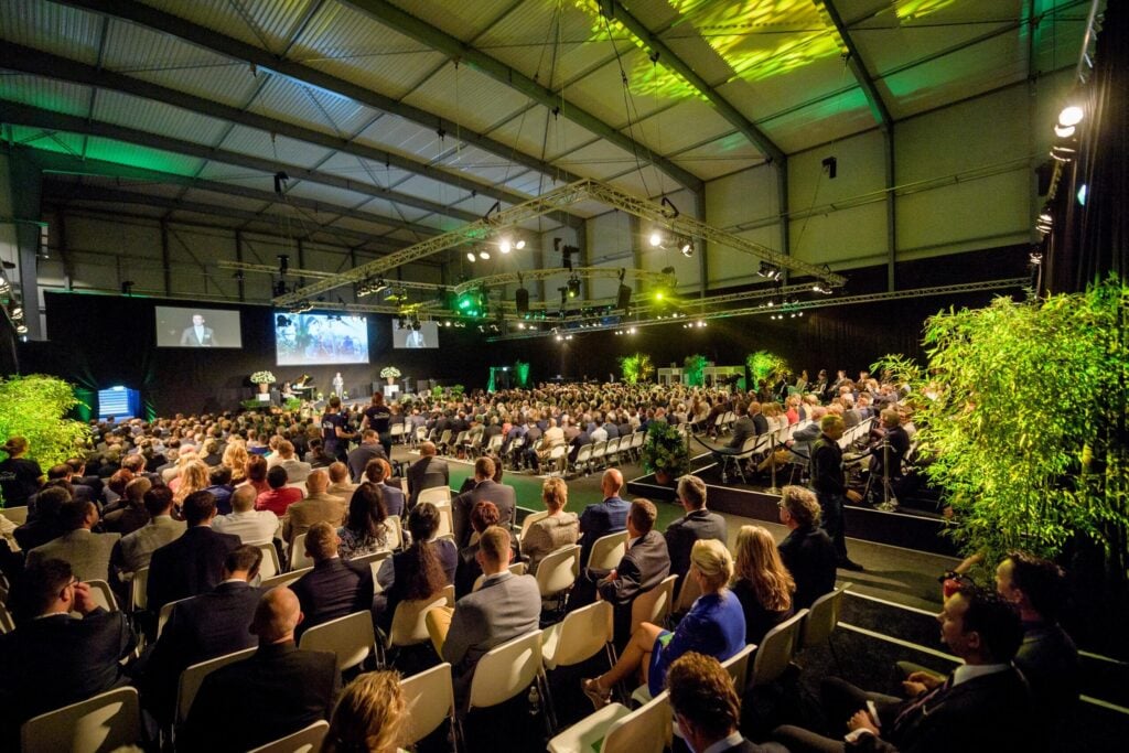 bedrijfsjubileum als evenement in eigen locatie voor Koppert in Berkel en Rodenrijs