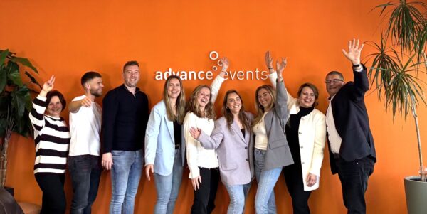Evenementenbureau Advance Events teamfoto 2025 evenementenorganisatie evenement evenementen feest feesten party events