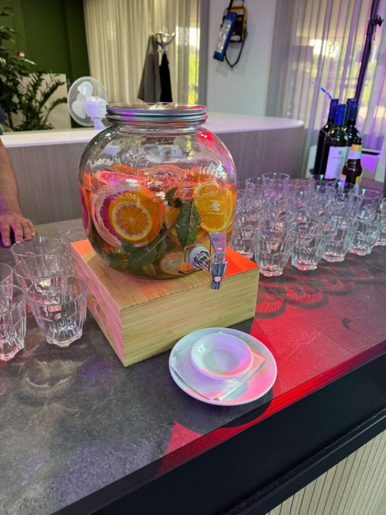 barbecue - infused water jar - advance events