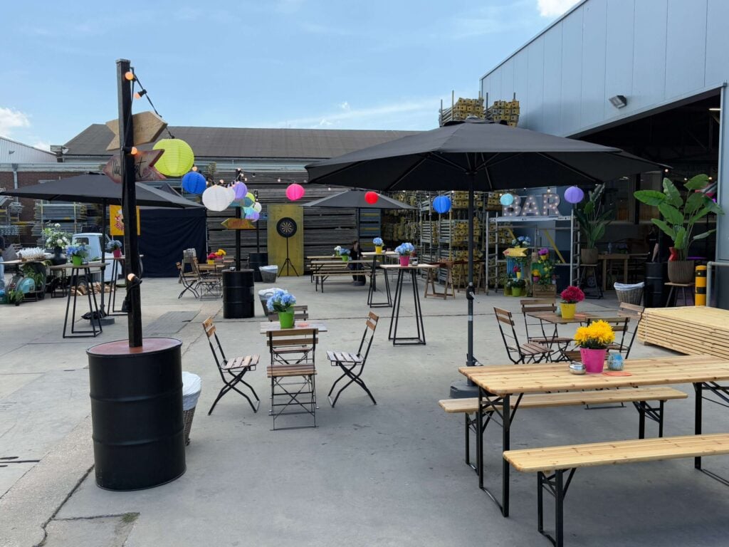 barbecue op het bedrijf als start van de bouwvak