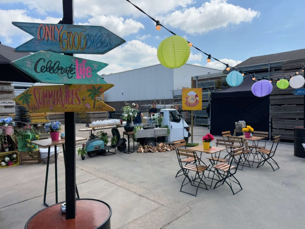 zomer bbq als start van de bouwvak vakantie bouwbedrijf advance events