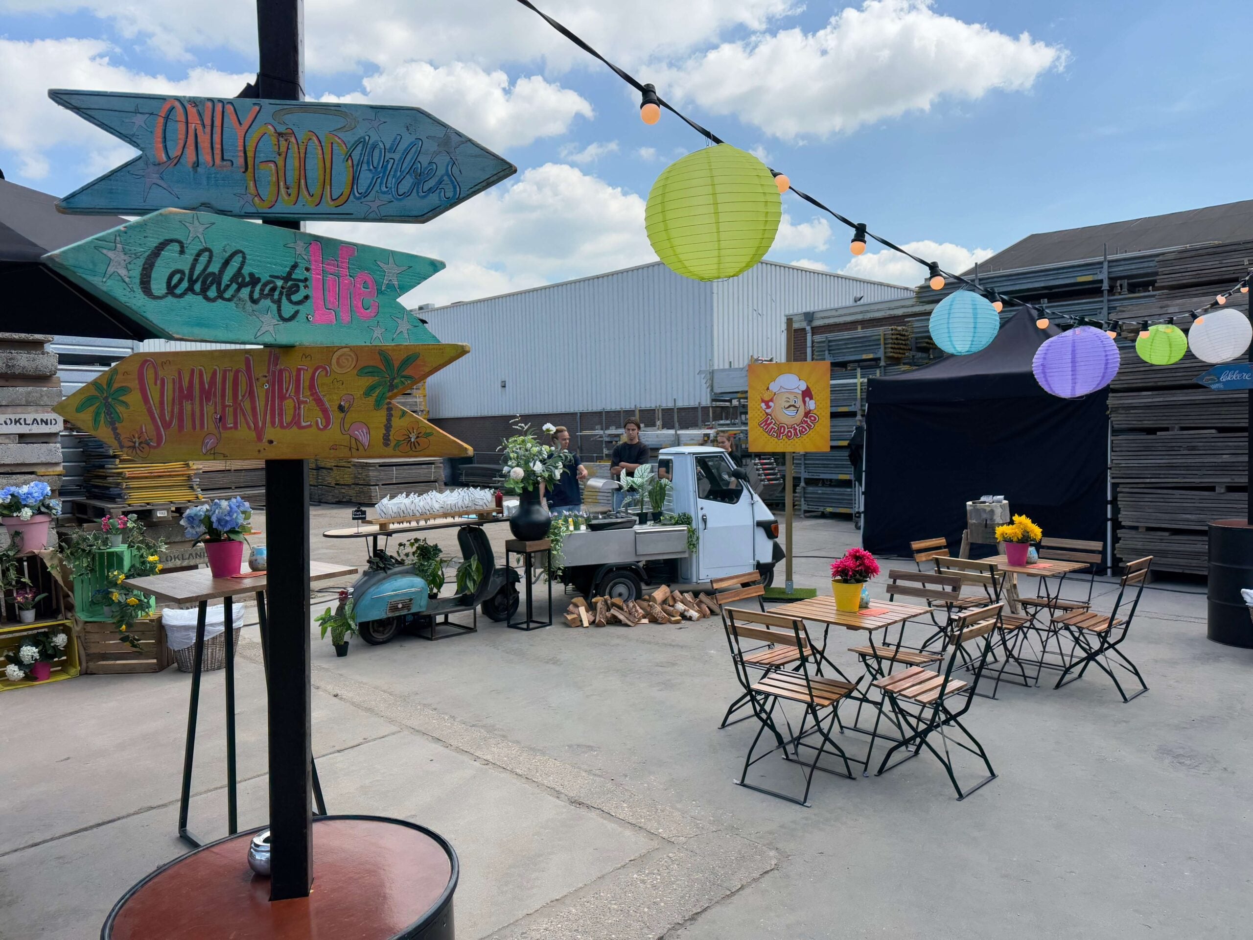 zomer bbq als start van de bouwvak vakantie bouwbedrijf advance events
