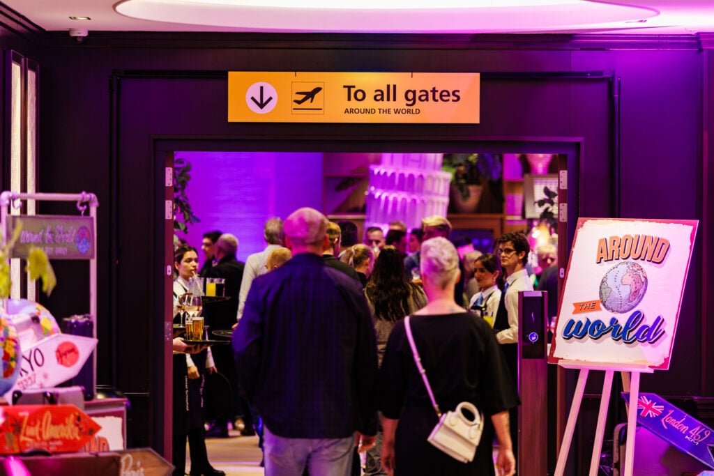 Around the World - wereldfeest - vertrek 01 - personeelsfeest - advance events - themafeest - bedrijfsfeest