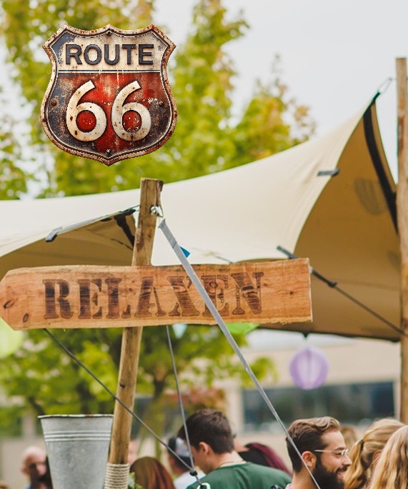 evenement in het thema route 66 door Advance Events evenementenbureau
