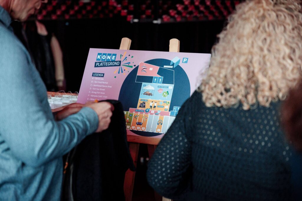 Externe locatie - medewerkers en partners- plattegrond - personeelsfeest - evenementen