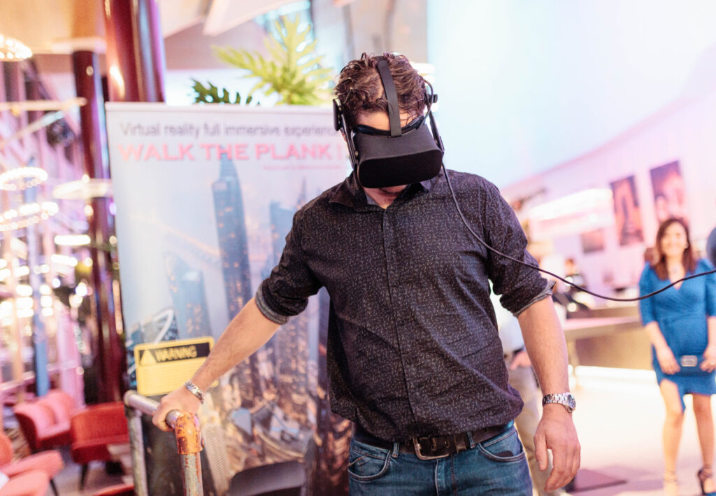 VR entertainment voor een jubileumfeest advance