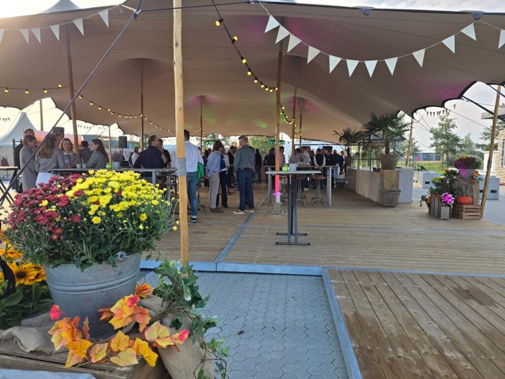 bam houtbouw - opening - stretchtent - zakelijk event - advance events